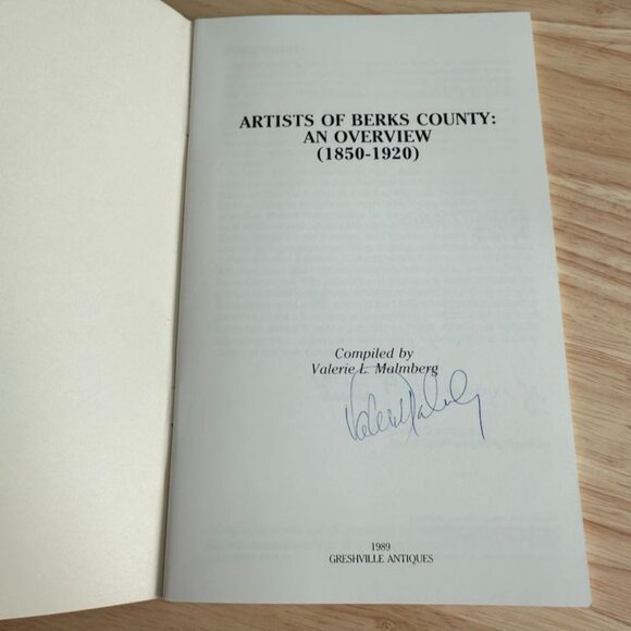 Artists Of Berks County: An Overview 1850-1920 Booklet Softcover Signed By Compi - Picture 3 of 9